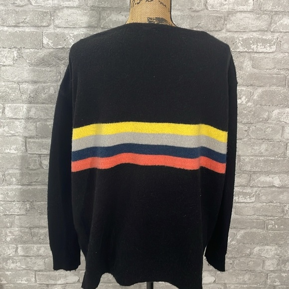 Wishlist Color Striped Black Sweater - Picture 4 of 6